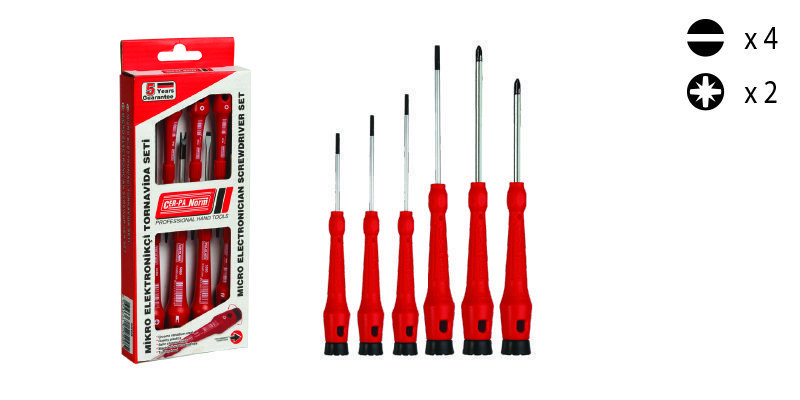 ElektronIkCI tornavIda takımı 6 Pcs  ( SL+PZ )